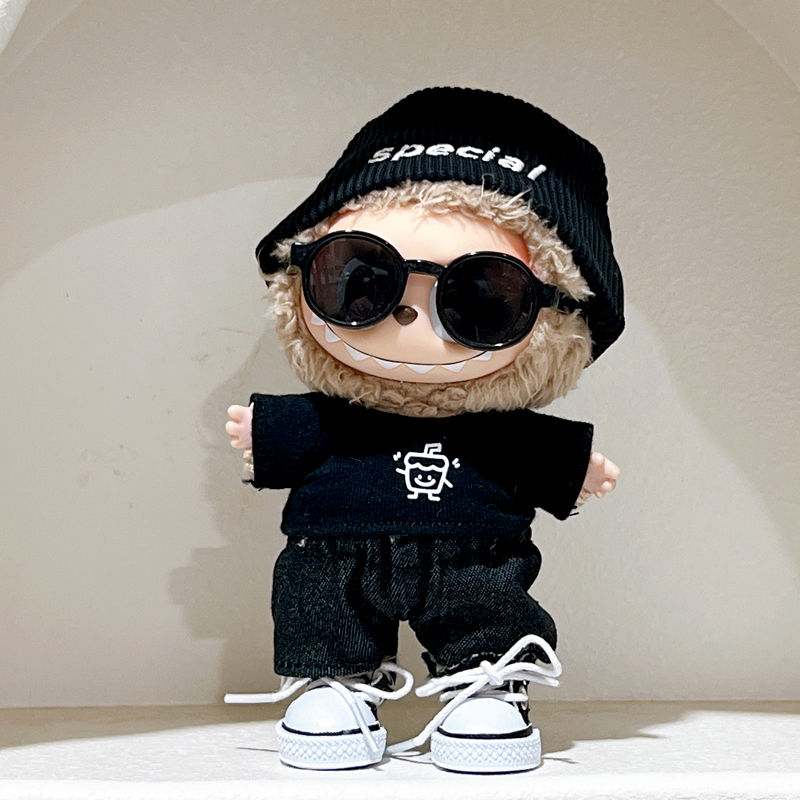 Doll Fashion Casual Clothing 4-Piece Set for 15-17cm Dolls (Hat, T-Shirt, Pants, Shoes Included)